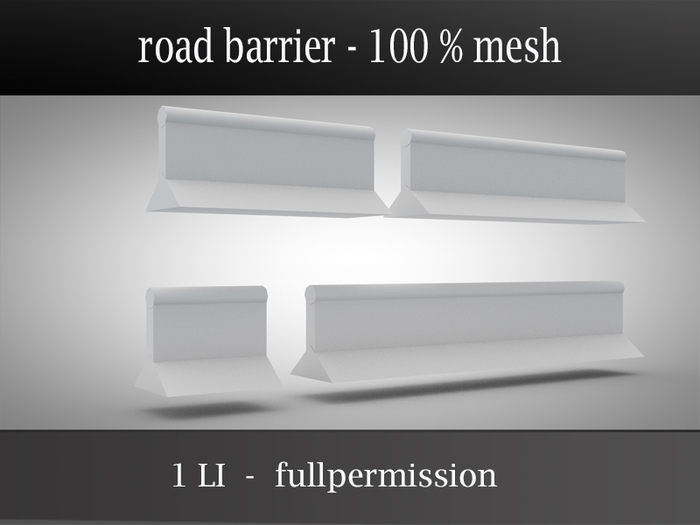road barrier - mesh - builder edition