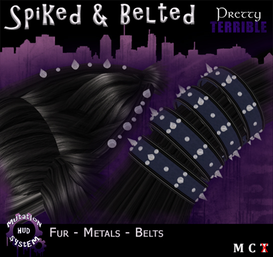 Spiked  Neko Ears and Tails-RED