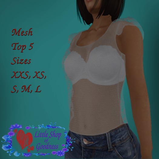 White Mesh top - Mesh DEMO