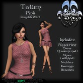 [FPI] Tatum Pink - Complete Dress Outfit with Jewelry - Necklace, Earrings, Bracelets & Shoes