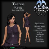 [FPI] Tatum Purple - Complete Dress Outfit with Jewelry - Necklace, Earrings, Bracelets & Shoes