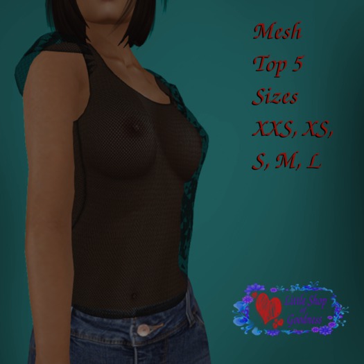 Black Mesh Top - Mesh DEMO