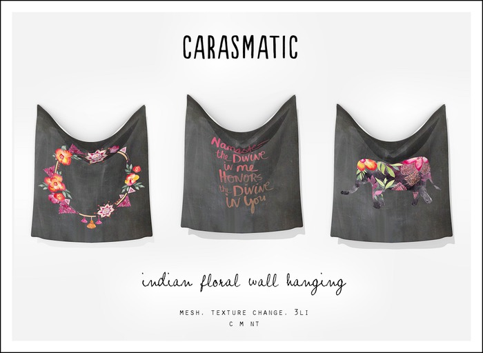 carasmatic. indian floral wall hanging