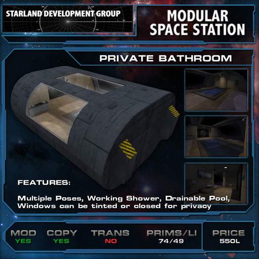 Starland Modular Space Station - Private Bathroom (Boxed)