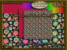 Floral Riot COMBO Fabric Seamless Textures silk print