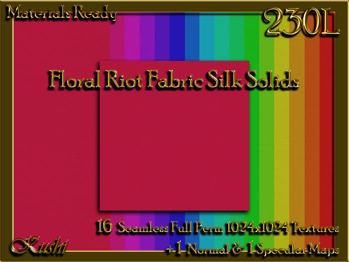 Floral Riot SILK Fabric Seamless Textures