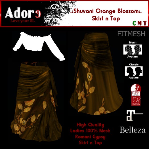 .:Adore:. Orange Blossom Shuvani Set