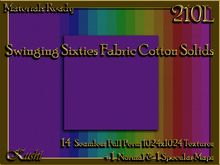 !Kushi! SwingingSixtiesCOTTON Textures -WEAR TO UNPACK