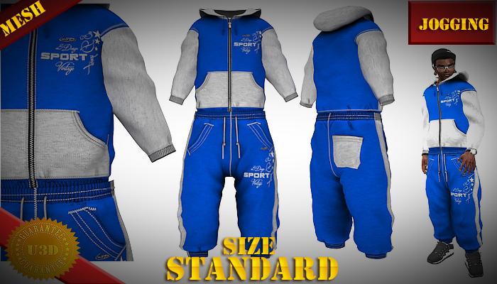 [*.:u3Design:.*]Jogging[blue_white]