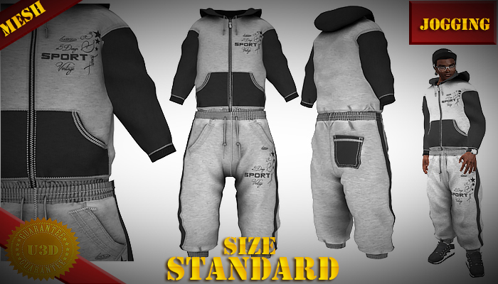 [*.:u3Design:.*]Jogging[white_black]