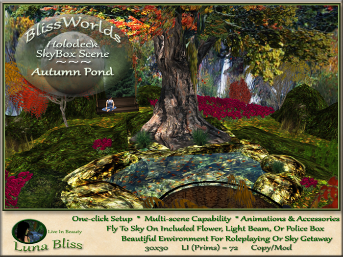 Sky Box - Autumn Pond By Luna Bliss