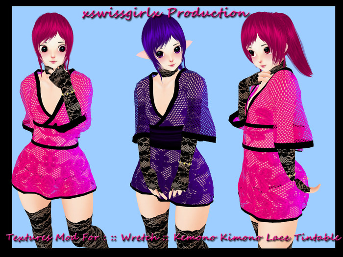 Textures Mod For : :: Wretch :: Kemono Kimono Lace Tintable