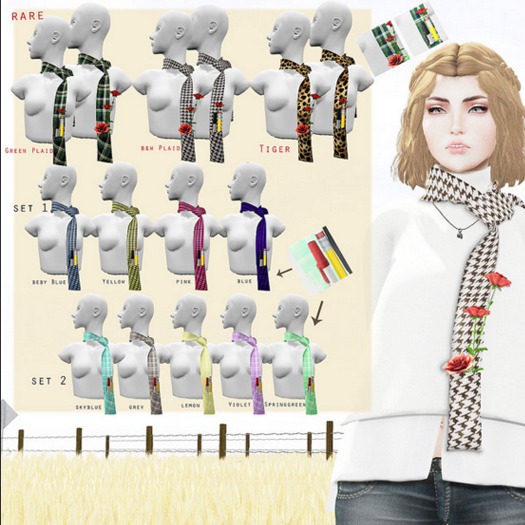 New Way-Milla scarf set2 Lemon (BOX)