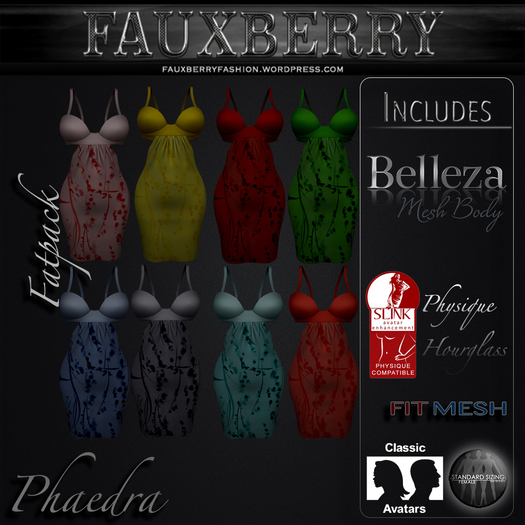 ::FAUXBERRY:: Phaedra Dress - FATPACK