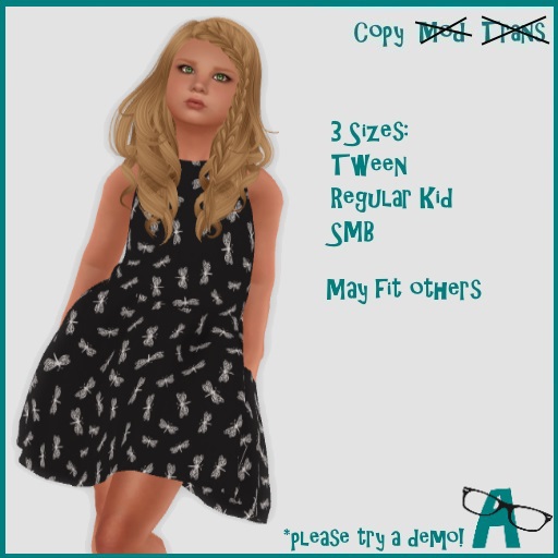 {-A-} Blake Dress - Black Dragonfly