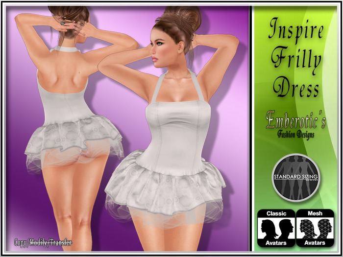EFD_54 Inspire Frilly Dress White