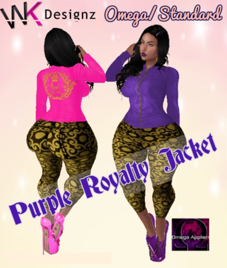 wk purple royalty jackt/legging