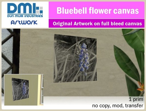 Bluebell Flower Canvas