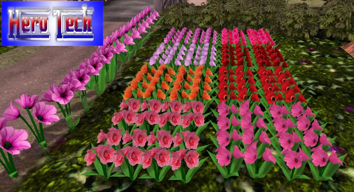 mesh flowers
