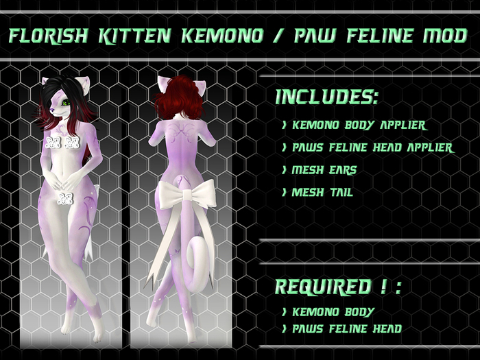 *CCAT* Florish kitten Mod PURPLE