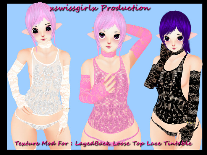 Texture Mod For : LayedBack Loose Top Lace Tintable