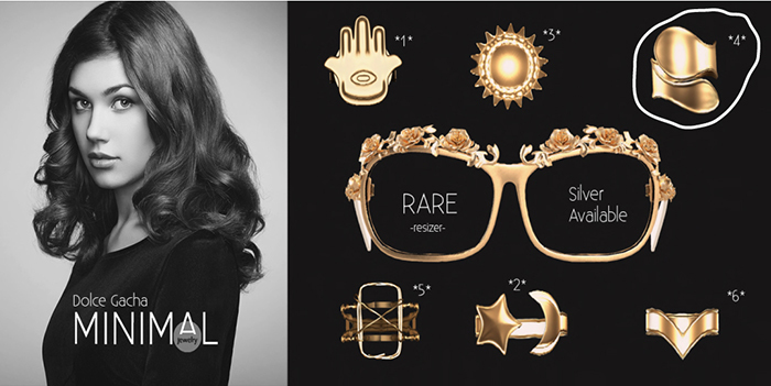 MINIMAL - Dolce Ring 4 -Gold-