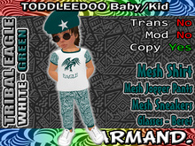 --ARMAND-- TRIBAL EAGLE - WHITE-GREEN