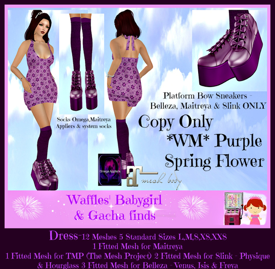 *WM* Purple Spring Flower Outfit