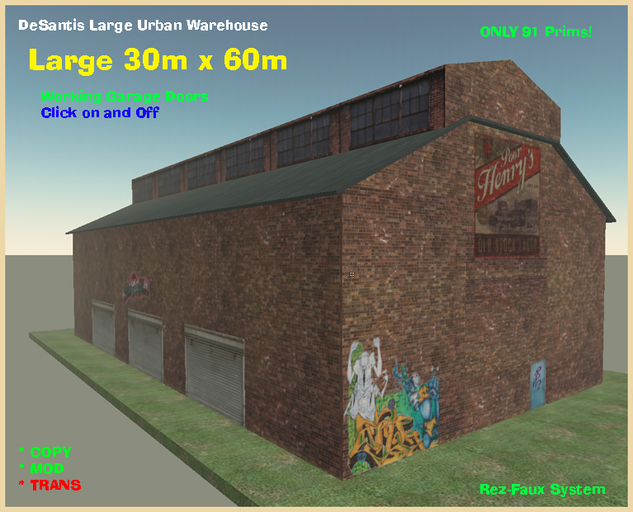DeSantis Large Urban Warehouse Rez-Faux