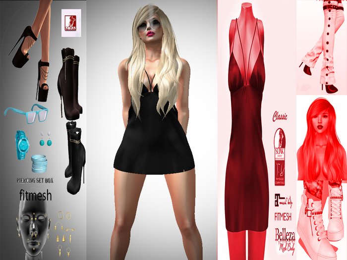 FIRU_CAMI DRESS FITMESH OUTFITS