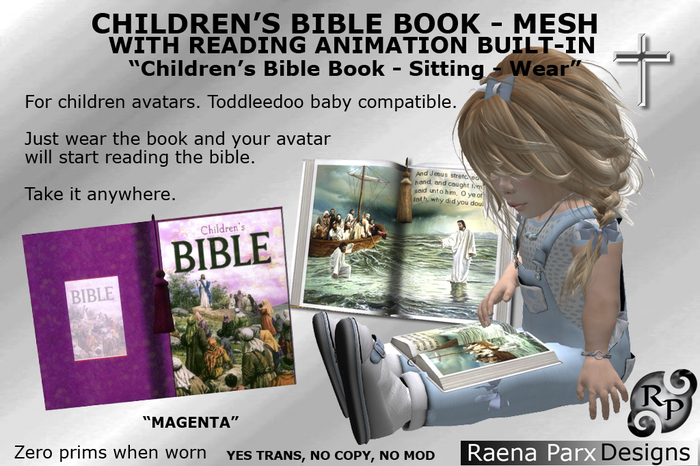 *RPD* Children's Reading Bible (GS)Anim_Mag_Mesh_by Raena Parx
