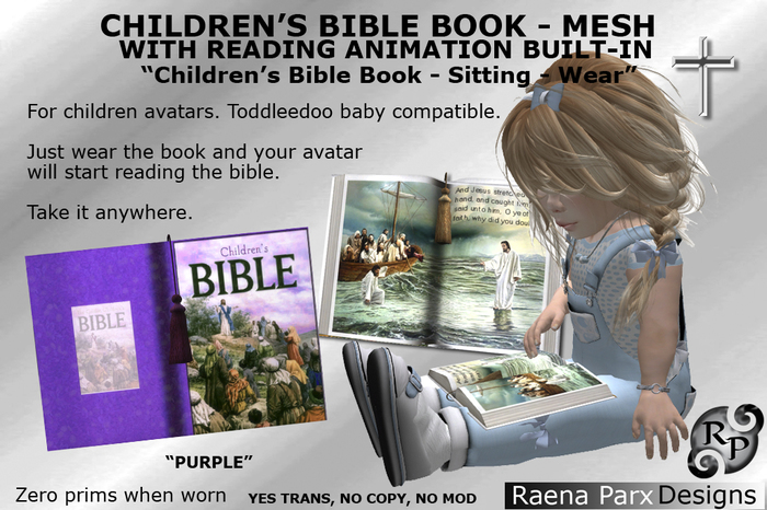 *RPD* Children's Reading Bible (GS)Anim_Prp_Mesh_by Raena Parx