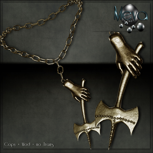 Meva Axt Necklace Gold Box