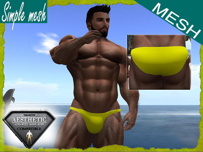 SM Yellow MiniSpeedo Aesthetic