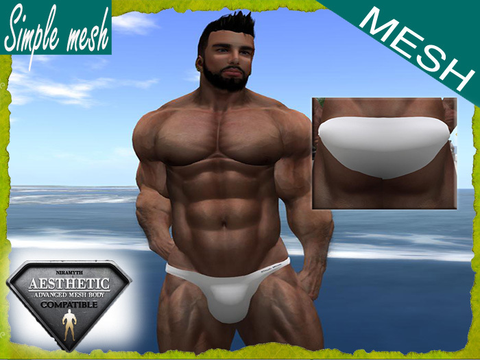 SM White MiniSpeedo Aesthetic