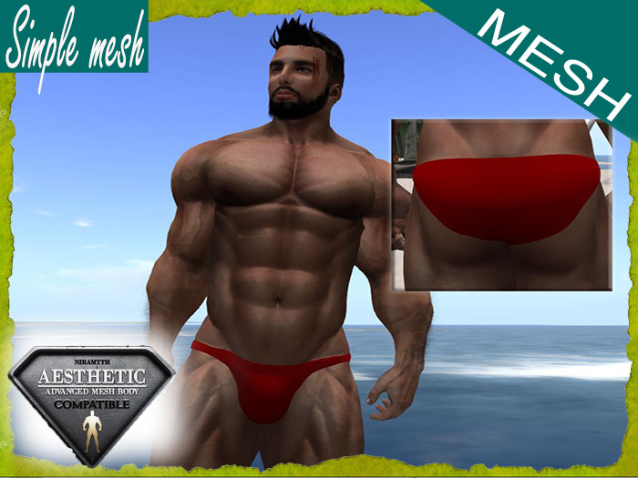 SM Red MiniSpeedo Aesthetic