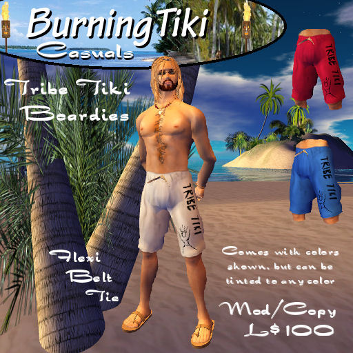 Burning Tiki Tribal Boardies