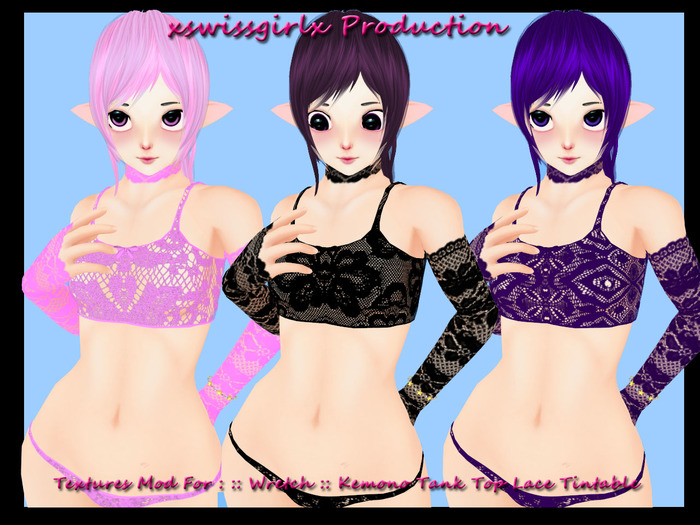 Textures Mod For : :: Wretch :: Kemono Tank Top Lace Tintable