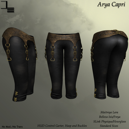 DE Designs - Arya Capri - Black