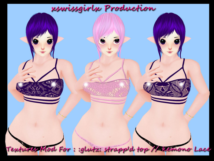 Textures Mod For : :glutz: strapp'd top // kemono Lace