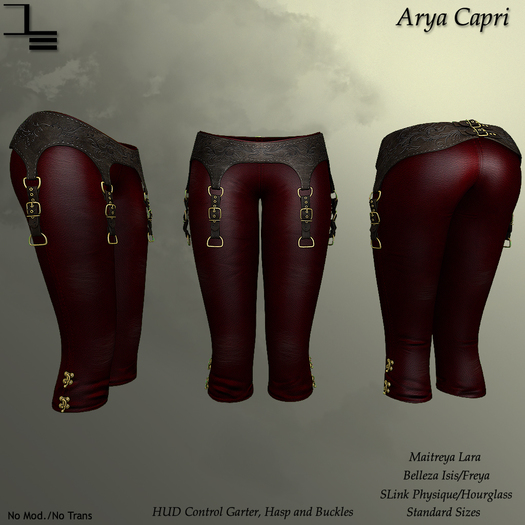 DE Designs - Arya Capri - Red