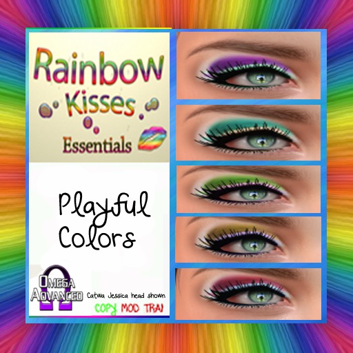 (Boxed)Playful Colors-Omega-Rainbow Kisses