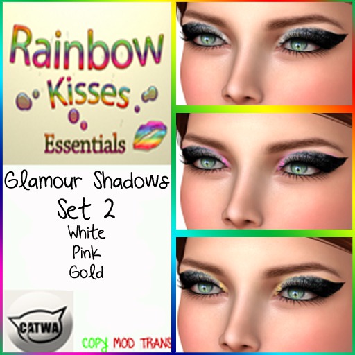 (Boxed)Glamour Colors eyeshadow-CATWA set 2-Rainbow Kisses