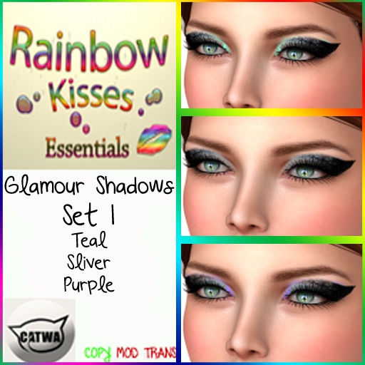 (Boxed)Glamour Colors Eyeshadow Set 1-CATWA-Rainbow Kisses