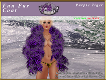 *E* Fun Fur [Boxed] Purple Tiger