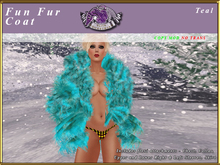 *E* Fun Fur [Boxed] Teal