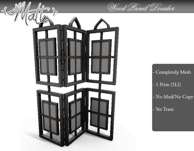 {Matti} Wood Panel Divider