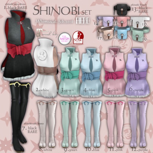 17+PIERO+shinobi Pouch Blue