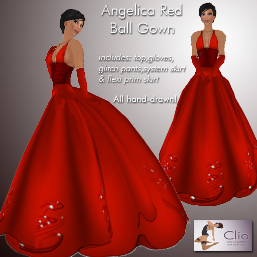 CC-Angelica Red Ball Gown