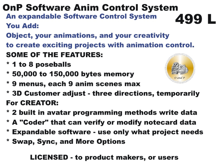 OnP Software Anim Control System